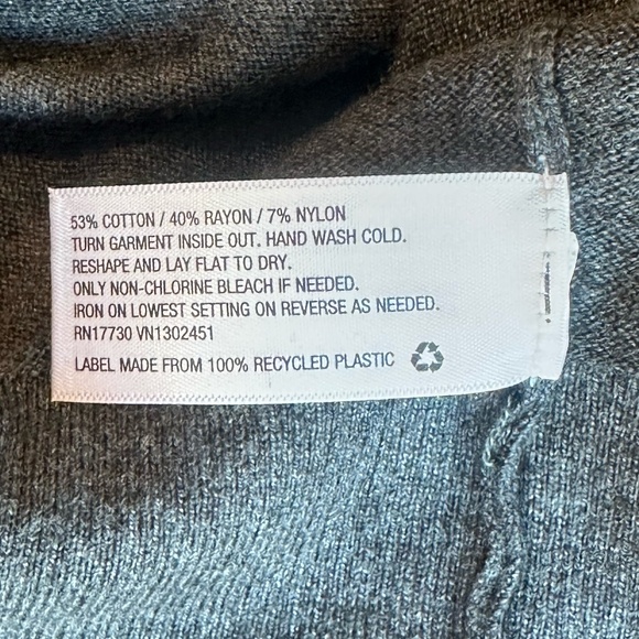 NWT Merona Women's Long Sleeve ButtonUp Cardigan Jeweled Embellished Gray M - Picture 8 of 10